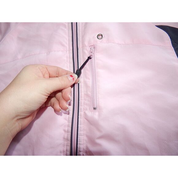 DANSKIN NOW women's small 4/6 light pink lined windbreaker jacket - Picture 2 of 8